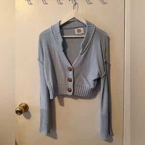 BDG Women's Light Blue Button-Up Cardigan